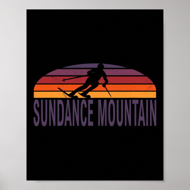 Póster Sundance Mountain Utah Usa Skyboard Snowboarding (Frente)