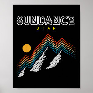 Póster Sundance Utah - Usa Senderismo Y Escalada Años 80