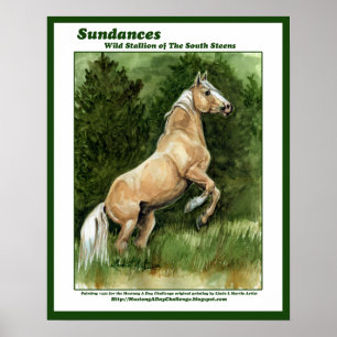 Póster Sundances Wild Stallion of the South Steens