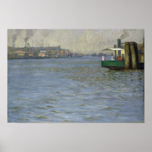 Póster Sunday Atmosphere on the Elbe