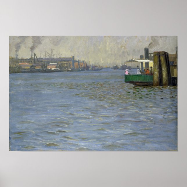 Póster Sunday Atmosphere on the Elbe (Frente)