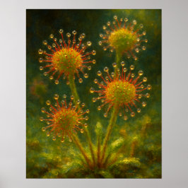 Póster Sundew: Toxic Elegance Impressionist Art