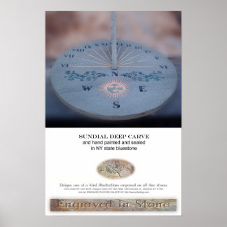 Póster Sundial azul