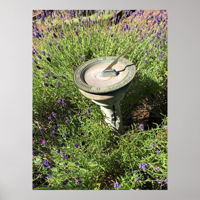 Póster Sundial en Lavender (Frente)