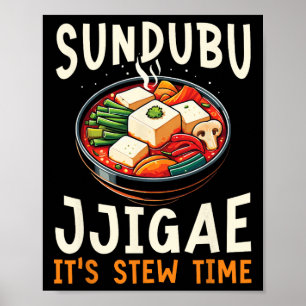 Póster Sundubu Jjigae Comida Asiática Comida Coreana