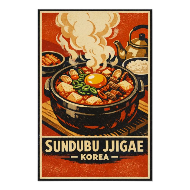 Póster Sundubu Jjigae, Korea travel in 2026 (Anverso)