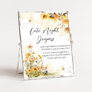 Póster Sunflower Little Honey Tarde Diabetes Nocturnos