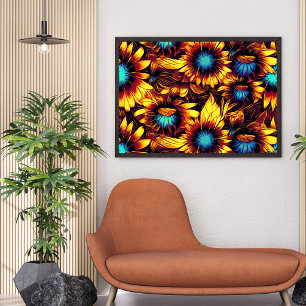 Póster Sunflower Luminoso