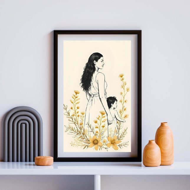 Póster Sunflower Moments – Mother and Child V (Subido por el creador)