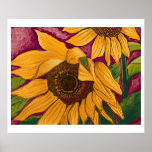 Póster Sunflower suave