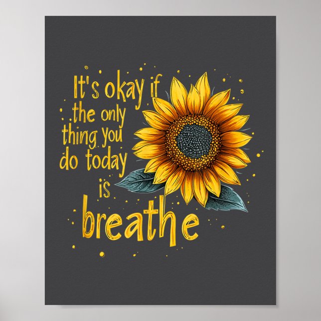 Póster Sunflower Suicide Awareness  (Frente)