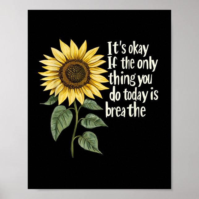 Póster Sunflower Suicide Awareness  (Frente)