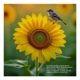 Póster Sunflower Symbolism