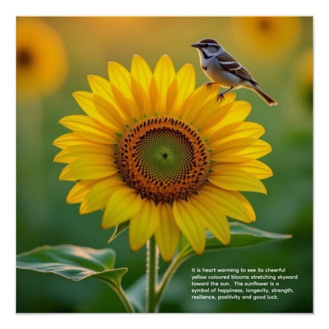 Póster Sunflower Symbolism (Anverso)
