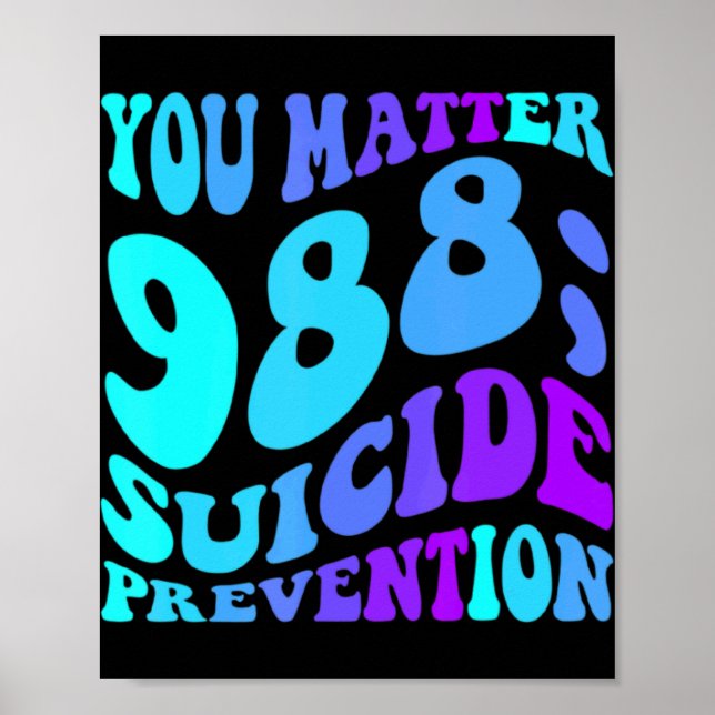 Póster Sunflower You 988 Suicide Prevention Awaren  (Frente)