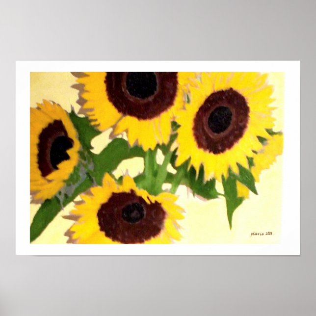 PÓSTER SUNFLOWERS (Frente)