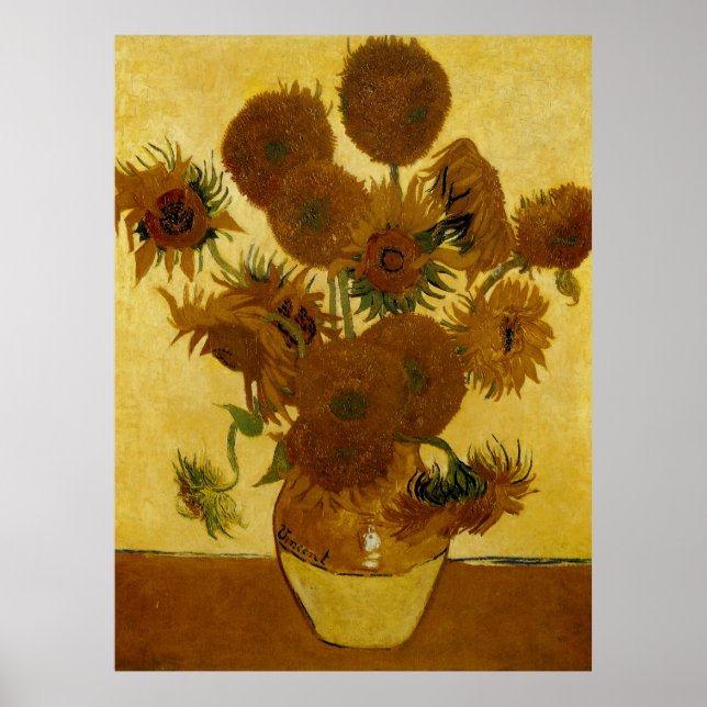 Póster Sunflowers: 1888 by Van Gogh (Frente)