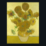 Póster Sunflowers, 1888 (Vincent Van Gogh)<br><div class="desc">Los girasoles (título original, en francés: Tournesols) son el tema de dos series de pinturas musicales del pintor holandés Vincent van Gogh. La serie anterior, ejecutada en París en 1887, muestra las flores que yacen en el suelo, mientras que la segunda, ejecutada un año después en Arles, muestra ramos de...</div>