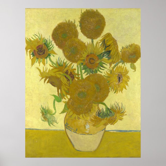 Póster Sunflowers, 1888 (Vincent Van Gogh) (Frente)
