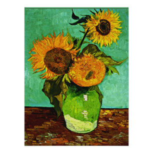 Póster Sunflowers, 3, by Vincent van Gogh