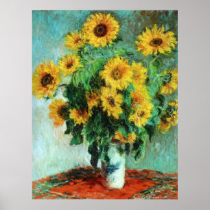 Póster Sunflowers by Claude Monet