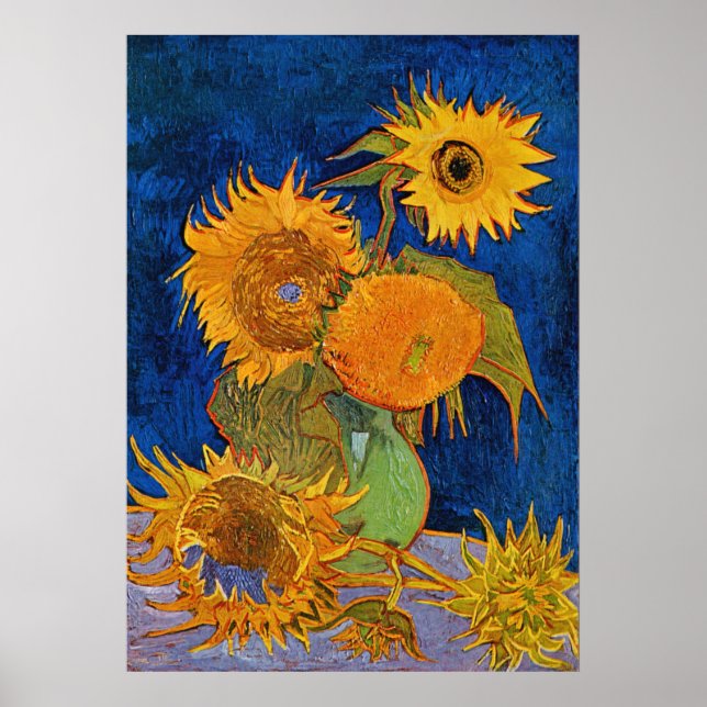 Póster Sunflowers de Van Gogh (Frente)