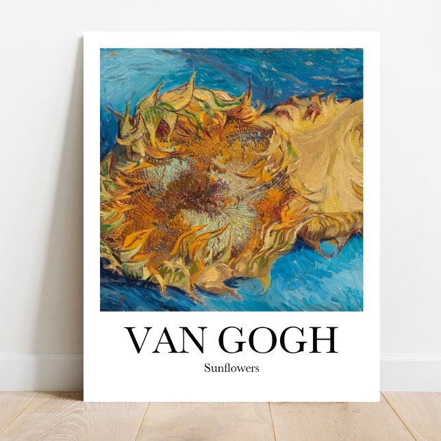 Póster Sunflowers de Vincent Van Gogh (Bring Sunshine Home: Van Gogh's Sunflowers. Vivid colors, museum-quality print})