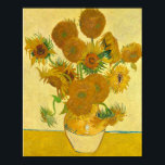 Póster Sunflowers de Vincent Van Gogh<br><div class="desc">Sunflowers de Vincent Van Gogh</div>