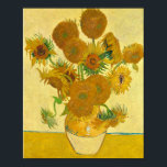 Póster Sunflowers de Vincent Van Gogh<br><div class="desc">Sunflowers de Vincent Van Gogh</div>