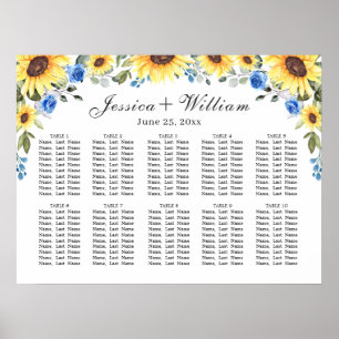 Póster Sunflowers Eucalyptus 10 Tablas Sillones Sillings