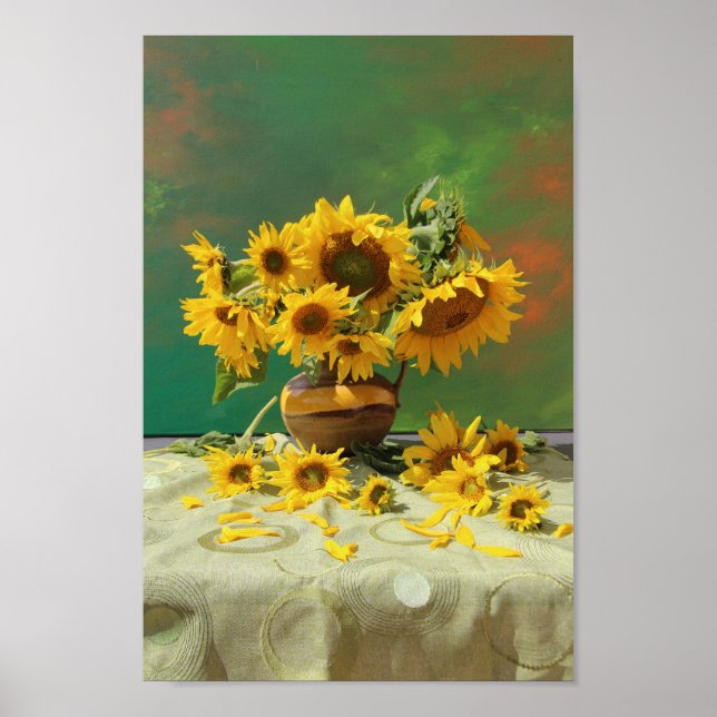 Póster Sunflowers Sun Flower Van Gogh Like Poster (Frente)