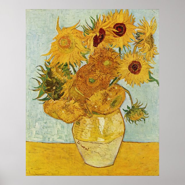Póster Sunflowers, Van Gogh (Frente)