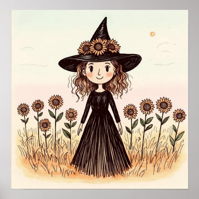Póster SunFlowerWitch (Frente)