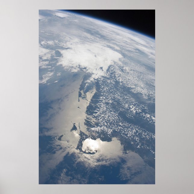 Póster Sunglint En La Costa De Massachusetts.