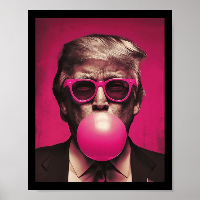 Póster Sungueras rosas Trump Bubble Gum (Frente)