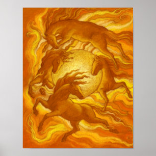 Póster Sunhorses