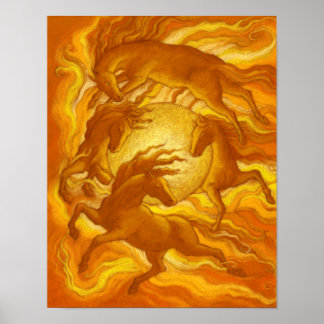 Póster Sunhorses
