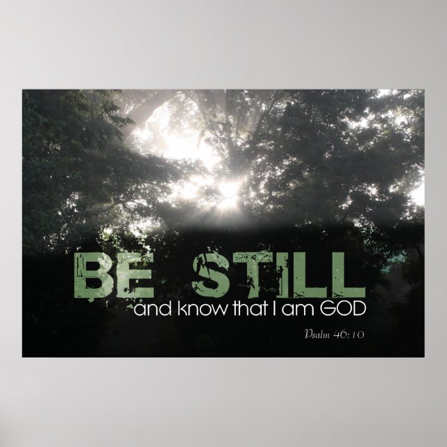 Póster Sunlight Shining Thru Fog Religious (Frente)