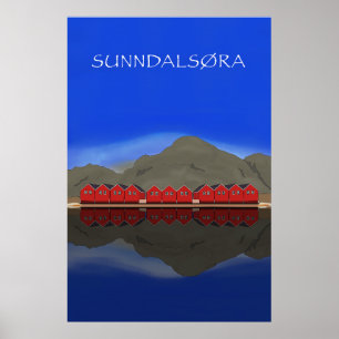 Póster Sunndalsøra Nordmøre Noruega