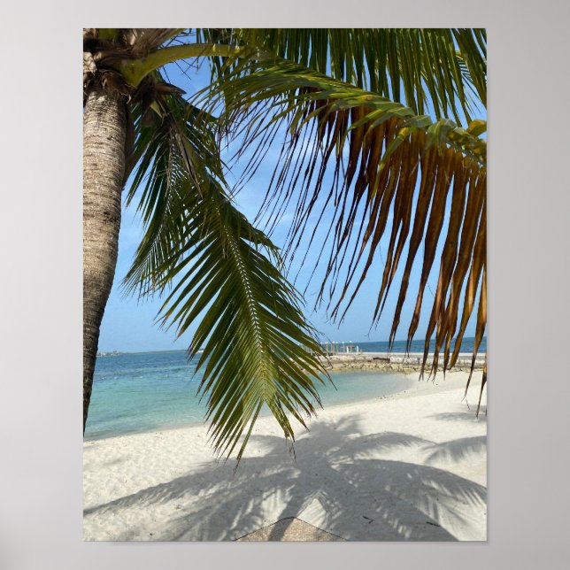 Póster Sunny Beach en las Bahamas (Frente)