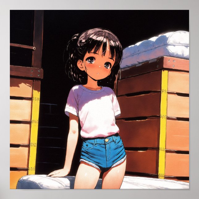 Póster Sunny Day Anime Chica (Frente)