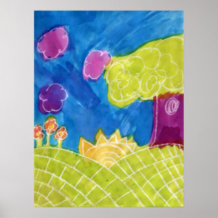 Póster Sunny Day Art Poster Print