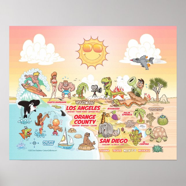 Póster Sunny SoCal Poster (Frente)