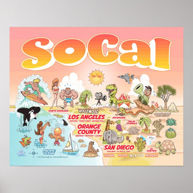 Póster Sunny SoCal Poster (Frente)