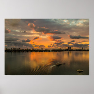 Póster Sunrise at Biscayne Bay