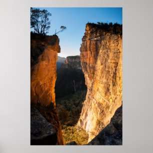 Póster Sunrise at Hanging Rock, Blue Mountains, Australia