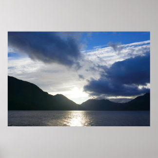 Póster Sunrise at Lake Crescent