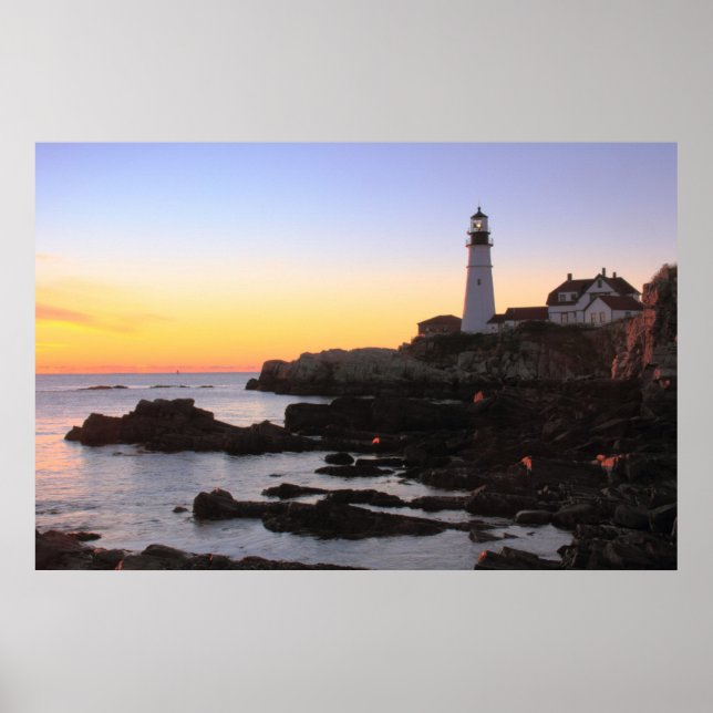 Póster Sunrise at Portland Head Lighthouse (Frente)