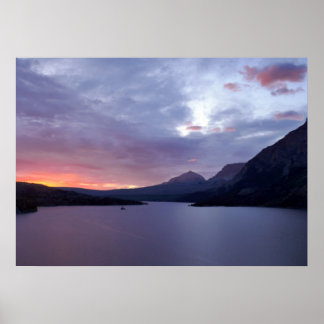 Póster Sunrise at St. Mary Lake