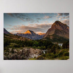 Póster Sunrise at Swiftcurrent Lake